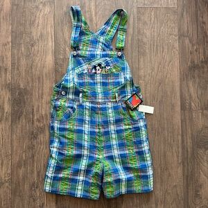 NWT Vintage 1990’s Disney Overalls with Character Embroidered Design